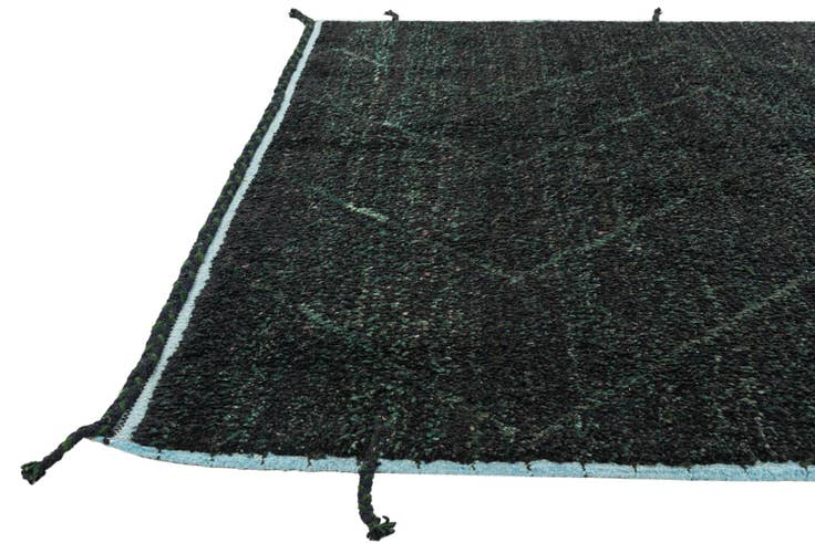 Detail image of 6' 3 x 9' 4 Hand Knotted Moroccan Wool Rug