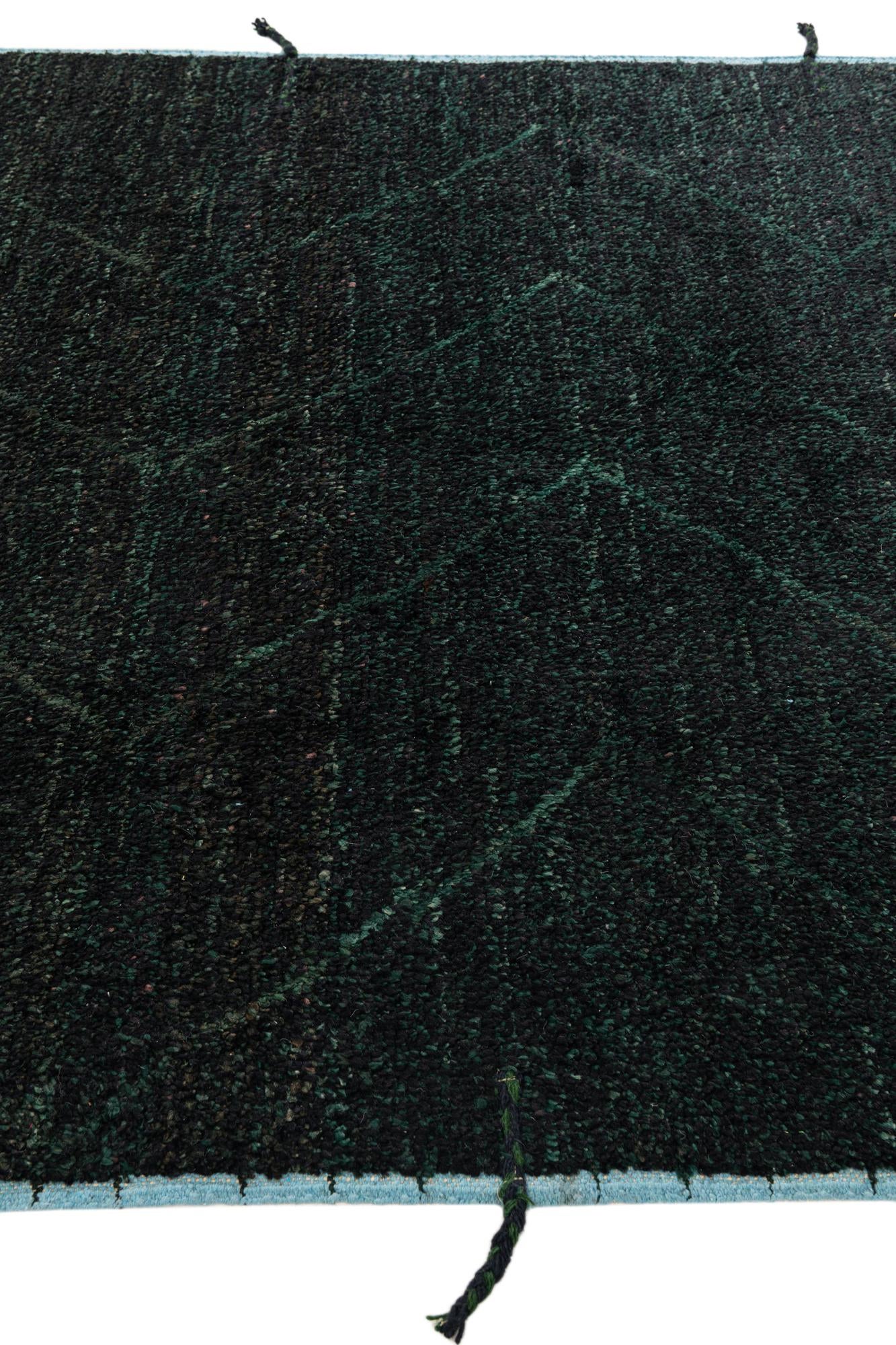 6' 3 x 9' 4 Hand Knotted Moroccan Wool Rug