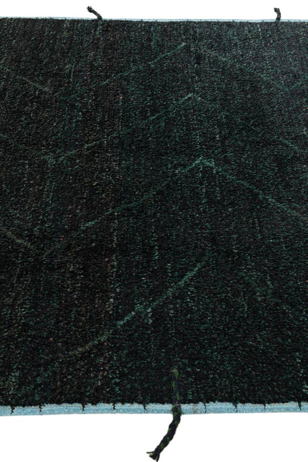 Detail image of 6' 3 x 9' 4 Hand Knotted Moroccan Wool Rug
