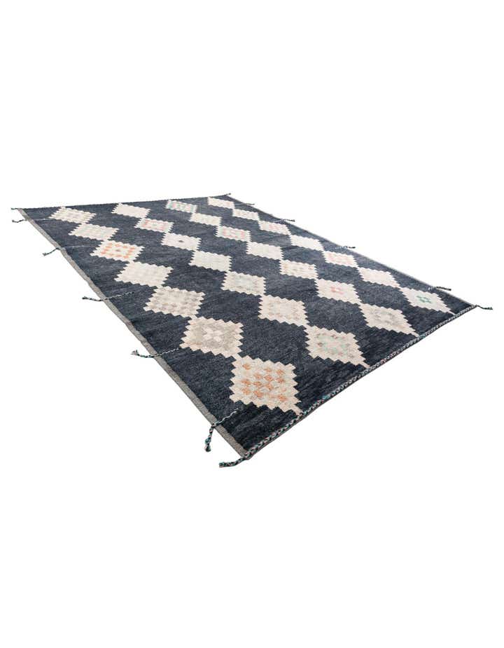 9' 1 x 11' 10 Hand Knotted Moroccan Wool Rug