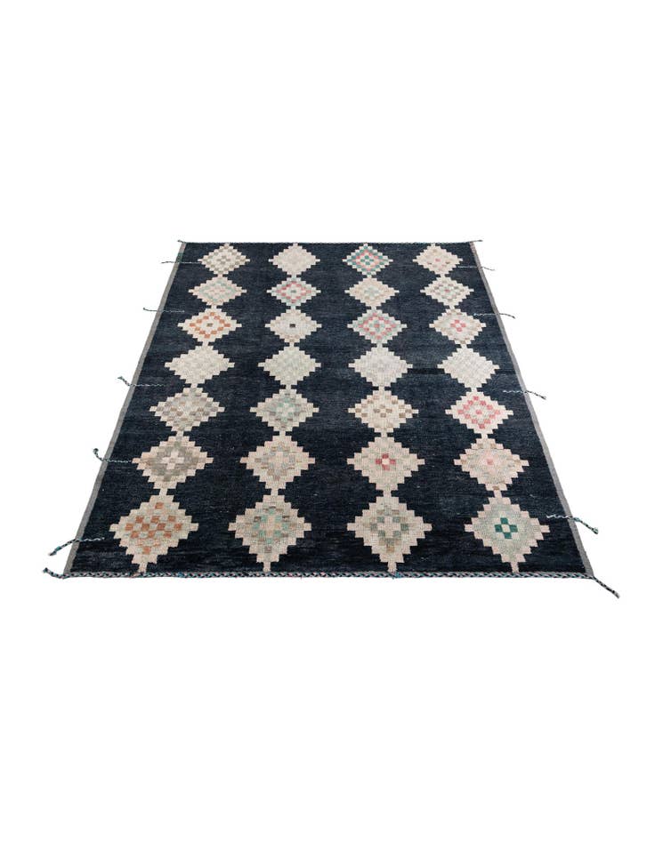 Detail image of 9' 1 x 11' 10 Hand Knotted Moroccan Wool Rug