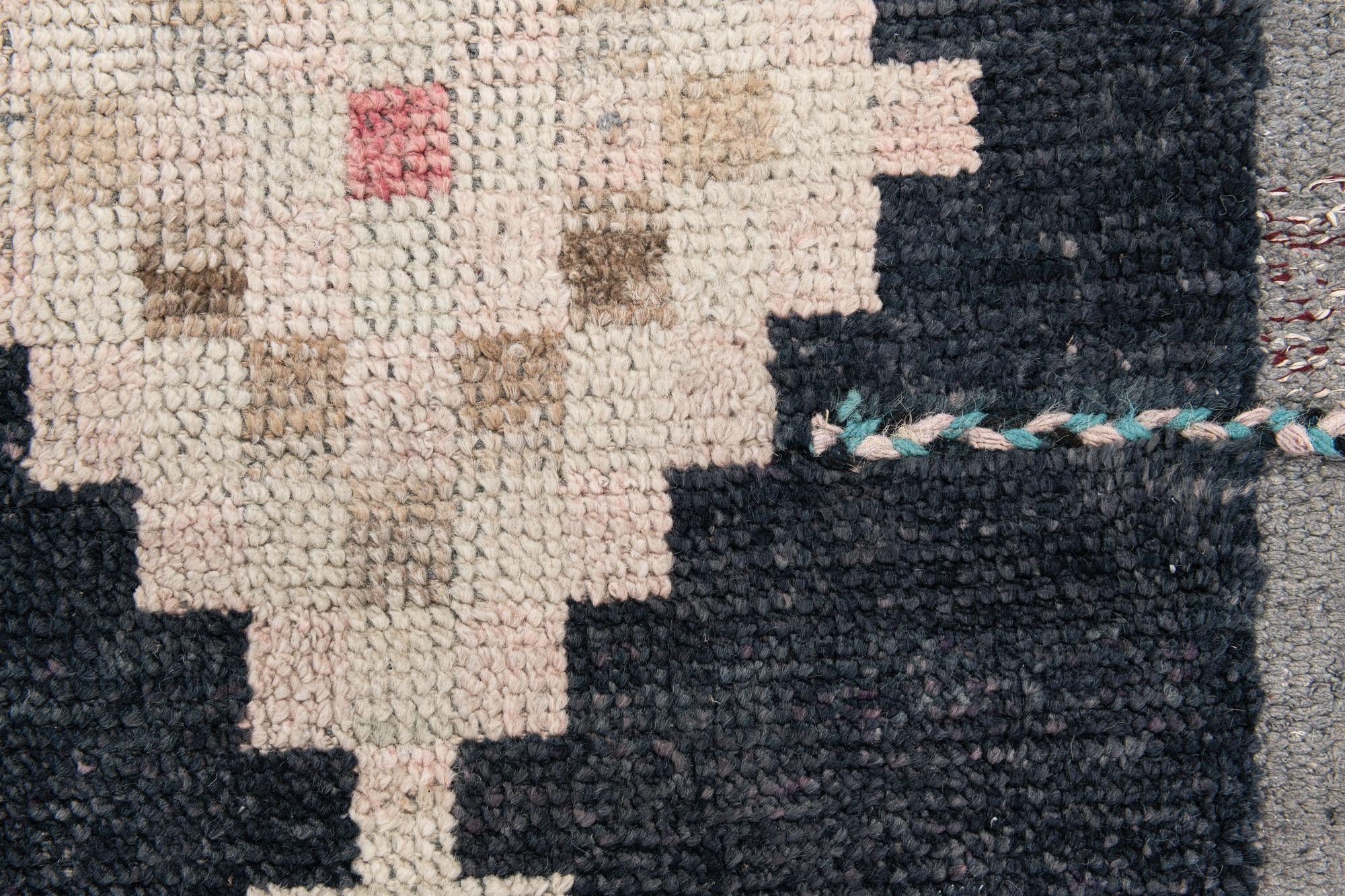 9' 1 x 11' 10 Hand Knotted Moroccan Wool Rug