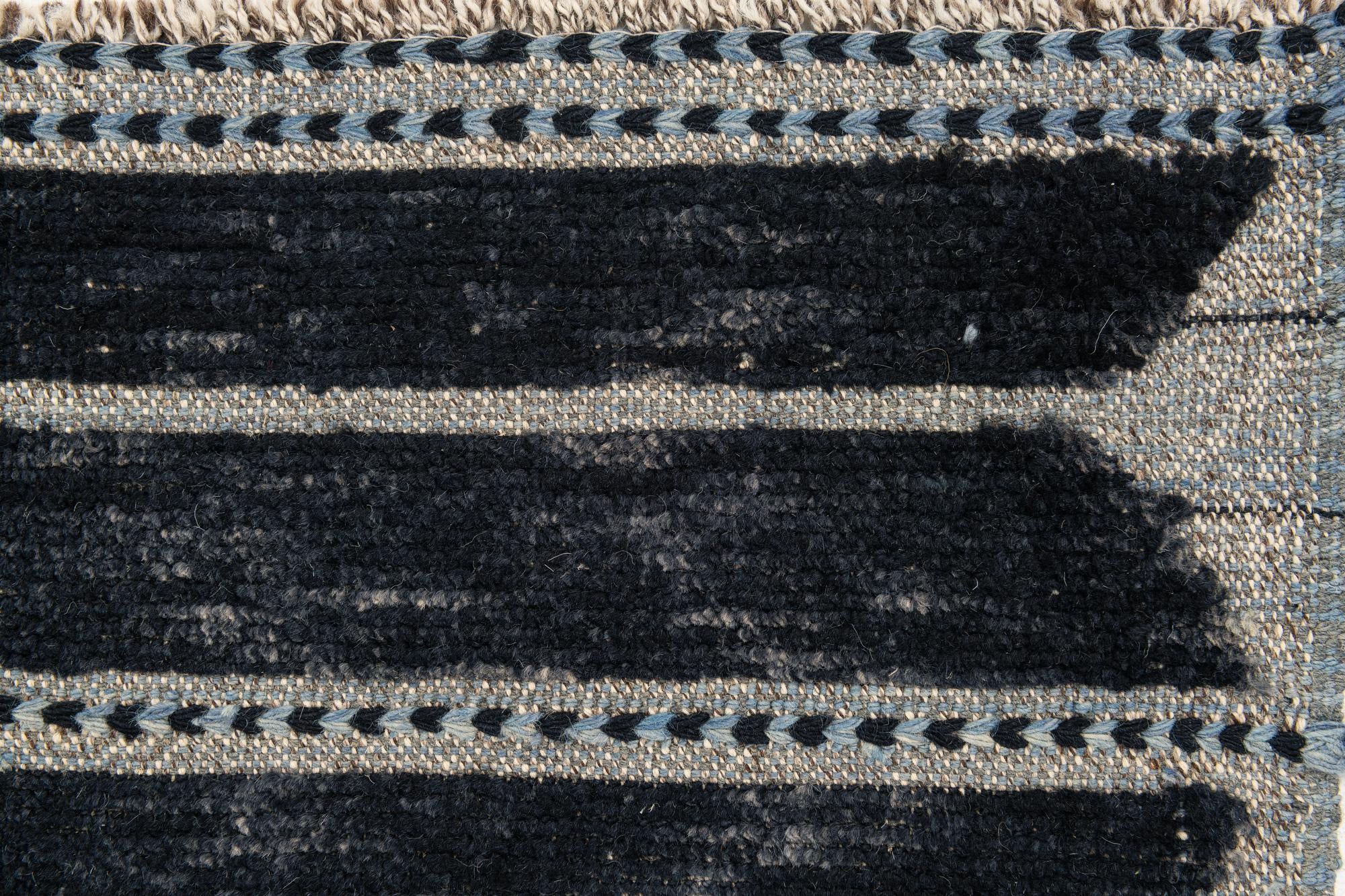 8' 6 x 10' Hand Knotted Moroccan Wool Rug