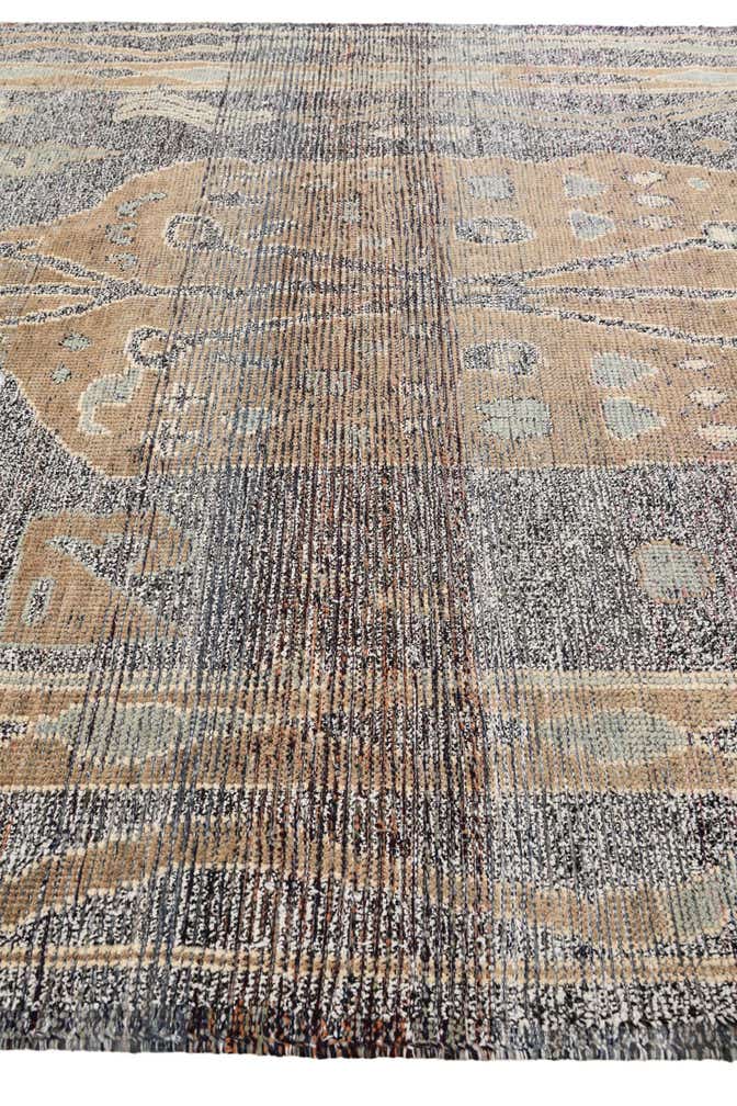 8' x 10' 5 Hand Knotted Moroccan Wool Rug