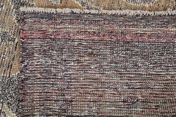8' x 10' 5 Hand Knotted Moroccan Wool Rug