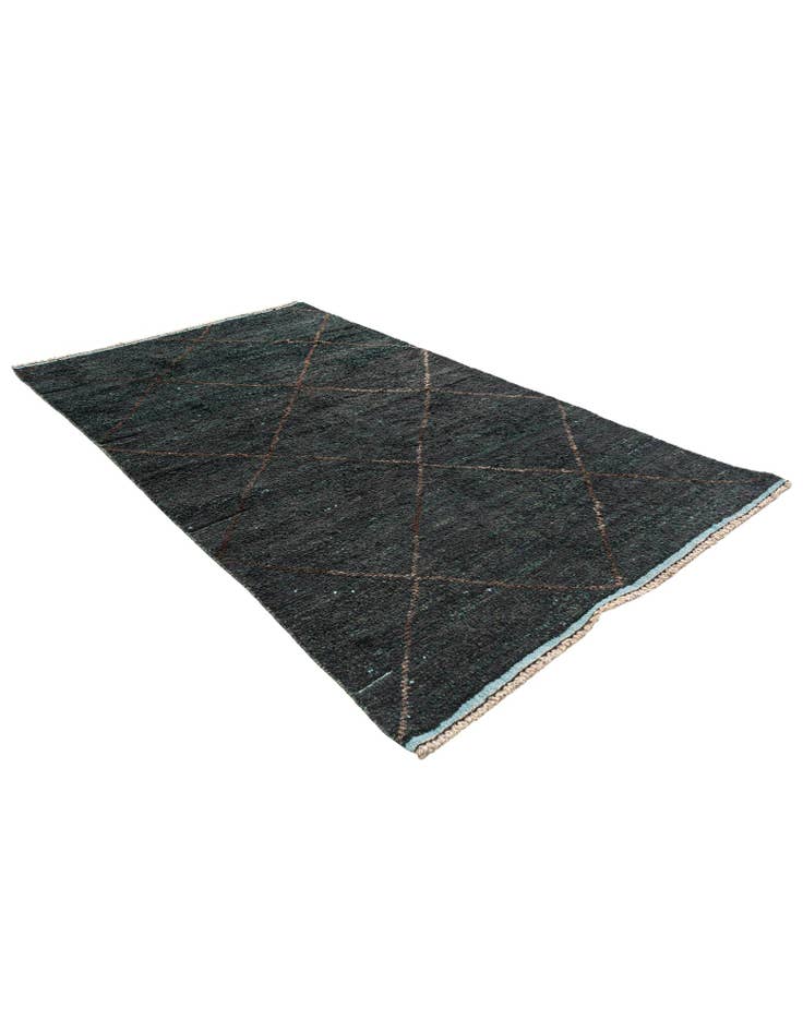 Detail image of 4' 10 x 8' 3 Hand Knotted Moroccan Wool Rug