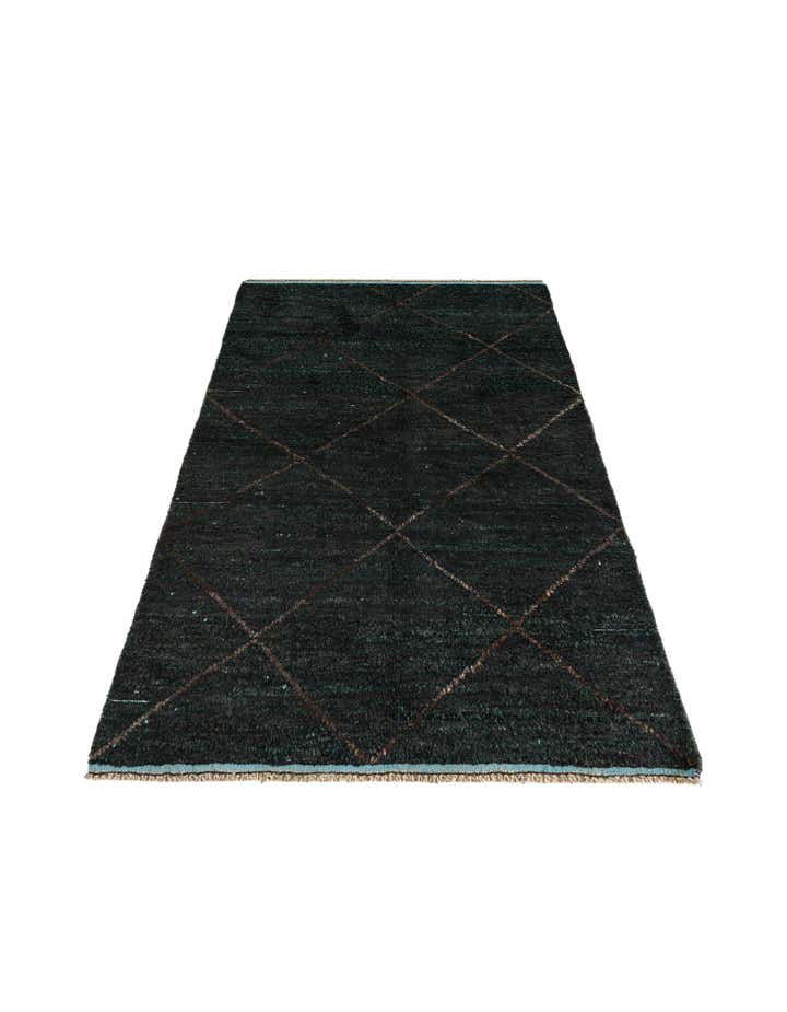4' 10 x 8' 3 Hand Knotted Moroccan Wool Rug