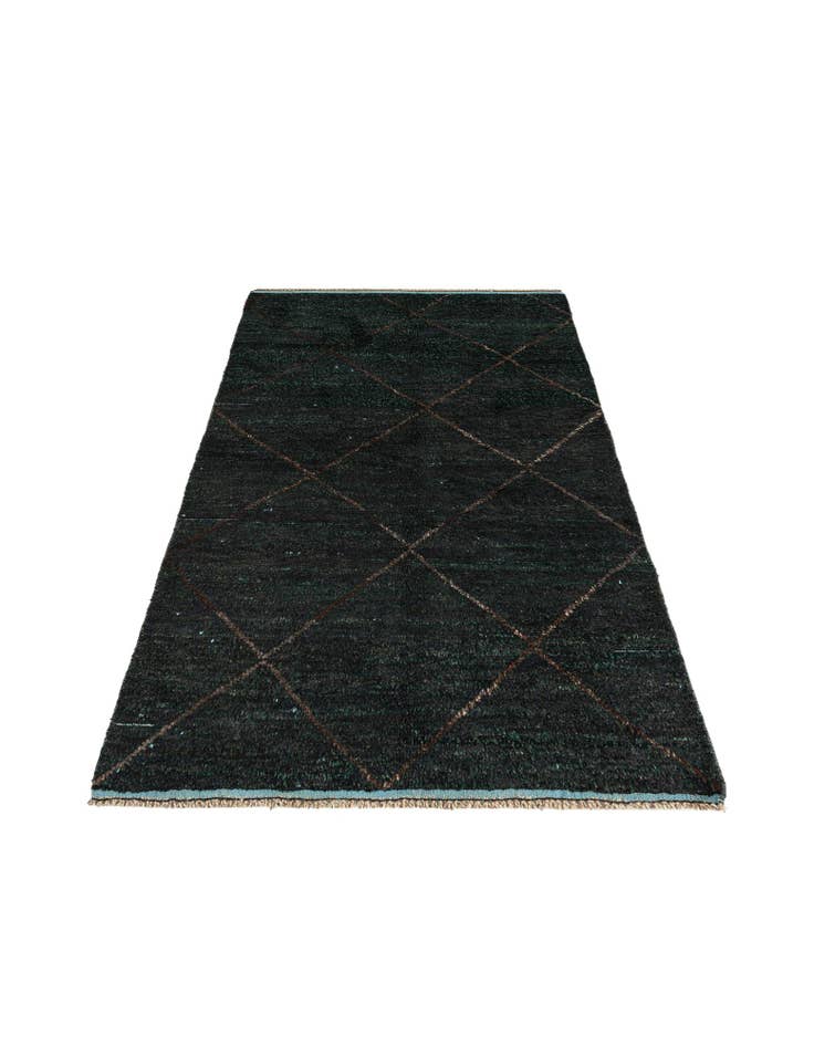 Detail image of 4' 10 x 8' 3 Hand Knotted Moroccan Wool Rug