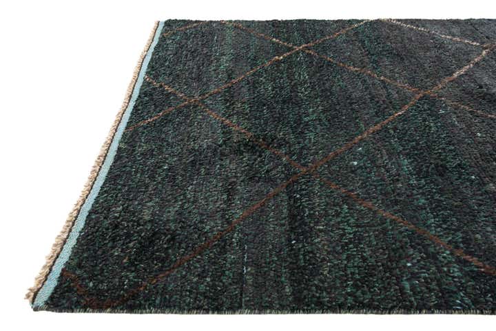 4' 10 x 8' 3 Hand Knotted Moroccan Wool Rug