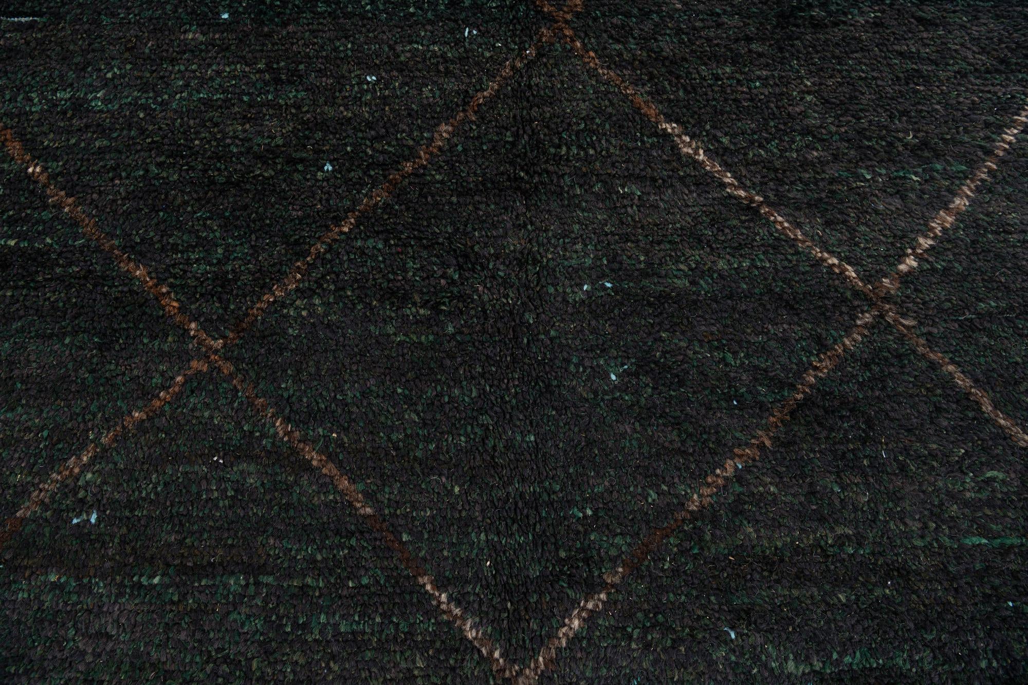 4' 10 x 8' 3 Hand Knotted Moroccan Wool Rug
