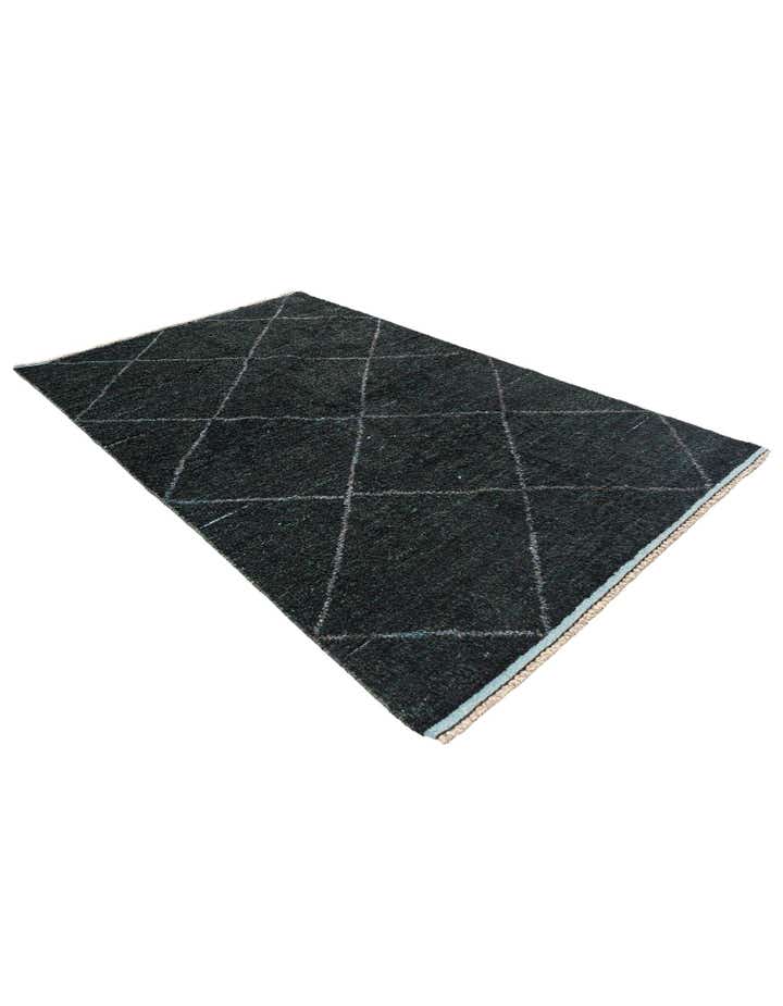 5' x 8' 3 Hand Knotted Moroccan Wool Rug