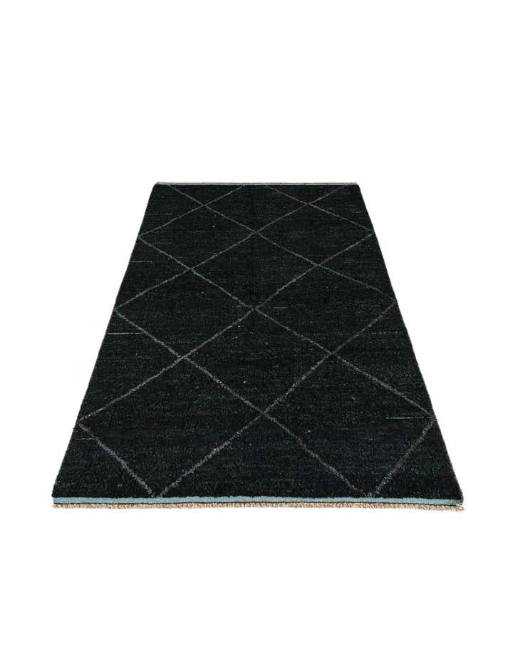 5' x 8' 3 Hand Knotted Moroccan Wool Rug