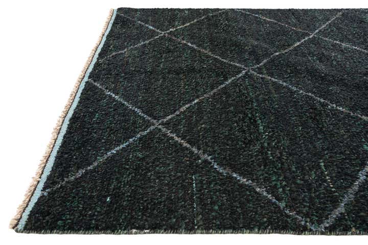 5' x 8' 3 Hand Knotted Moroccan Wool Rug