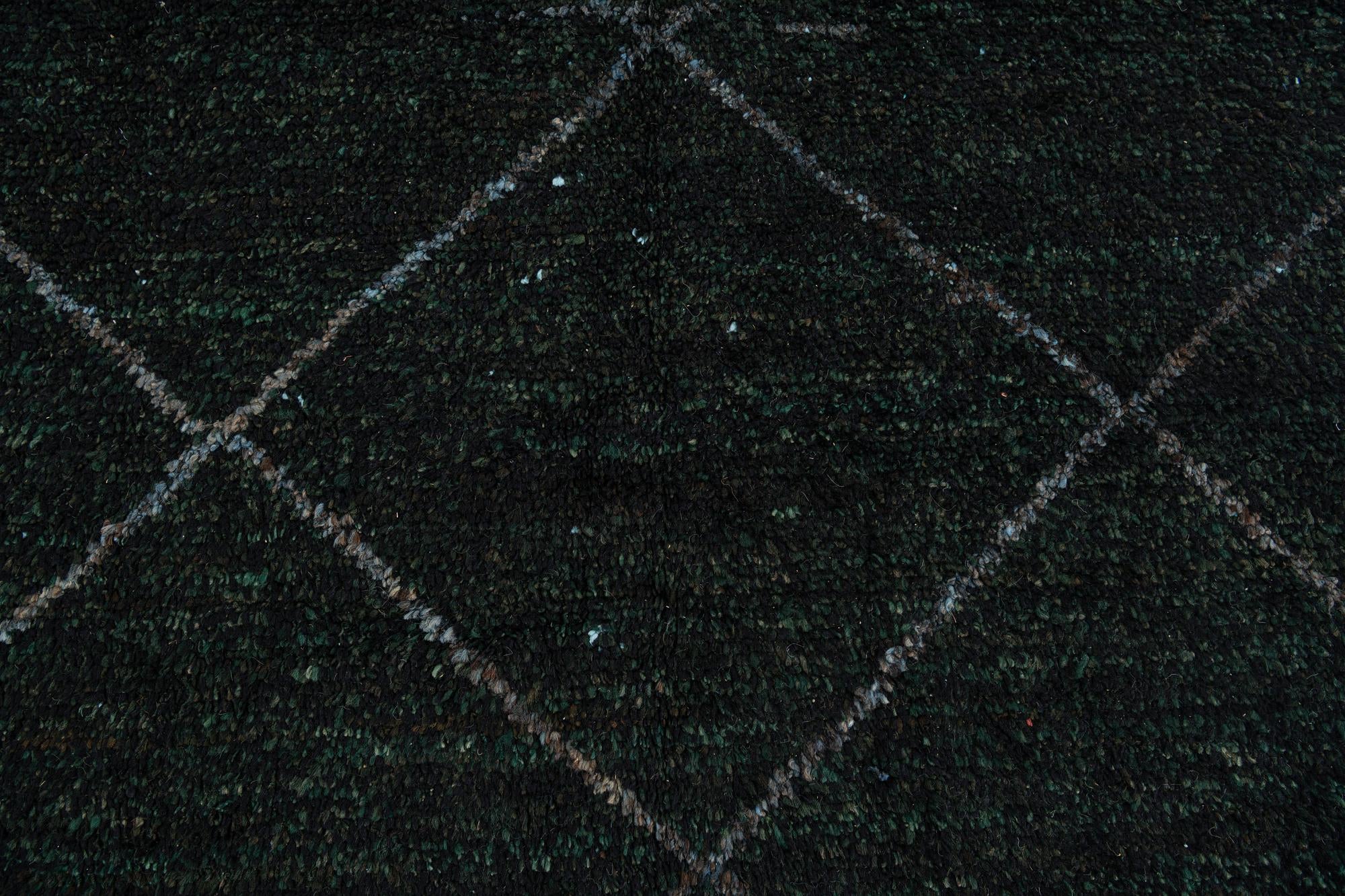 5' x 8' 3 Hand Knotted Moroccan Wool Rug