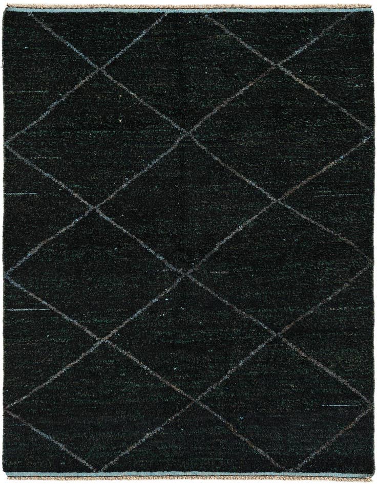 Detail image of 5' x 8' 3 Hand Knotted Moroccan Wool Rug