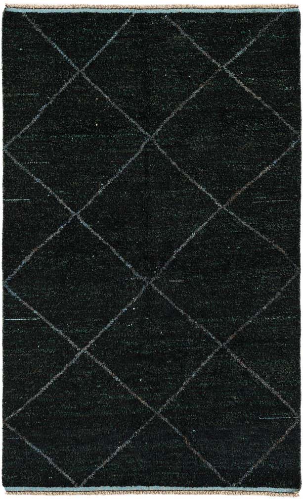 5' x 8' 3 Hand Knotted Moroccan Wool Rug