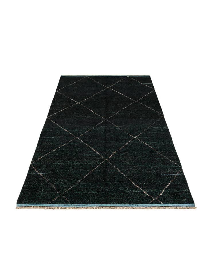 Detail image of 6' x 9' 5  Hand Knotted Moroccan Wool Rug