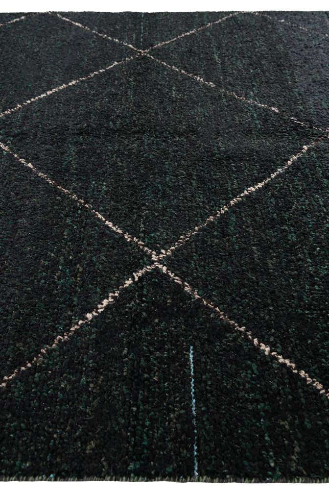 6' x 9' 5 Hand Knotted Moroccan Wool Rug