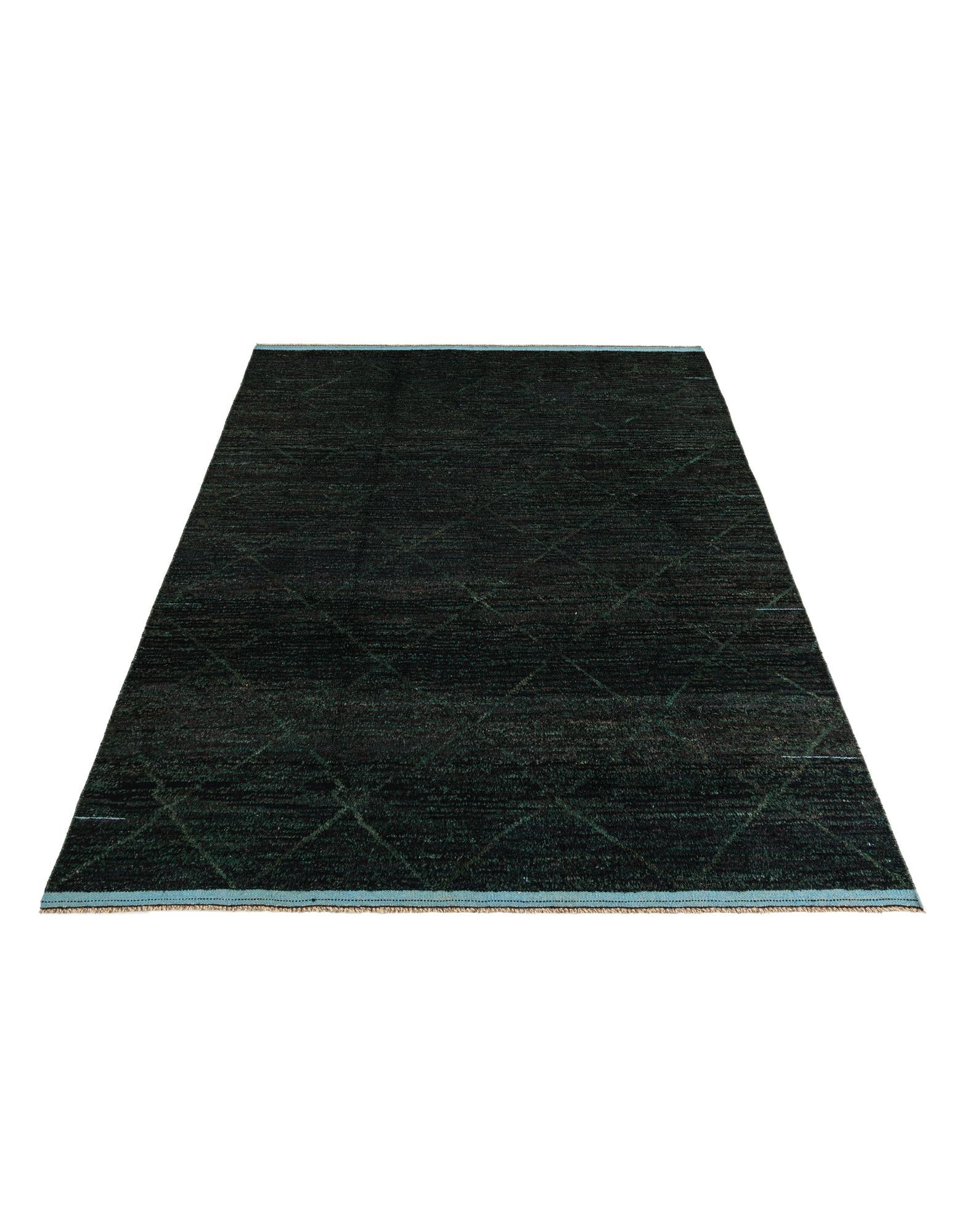 8' x 10' 8 Hand Knotted Moroccan Wool Rug