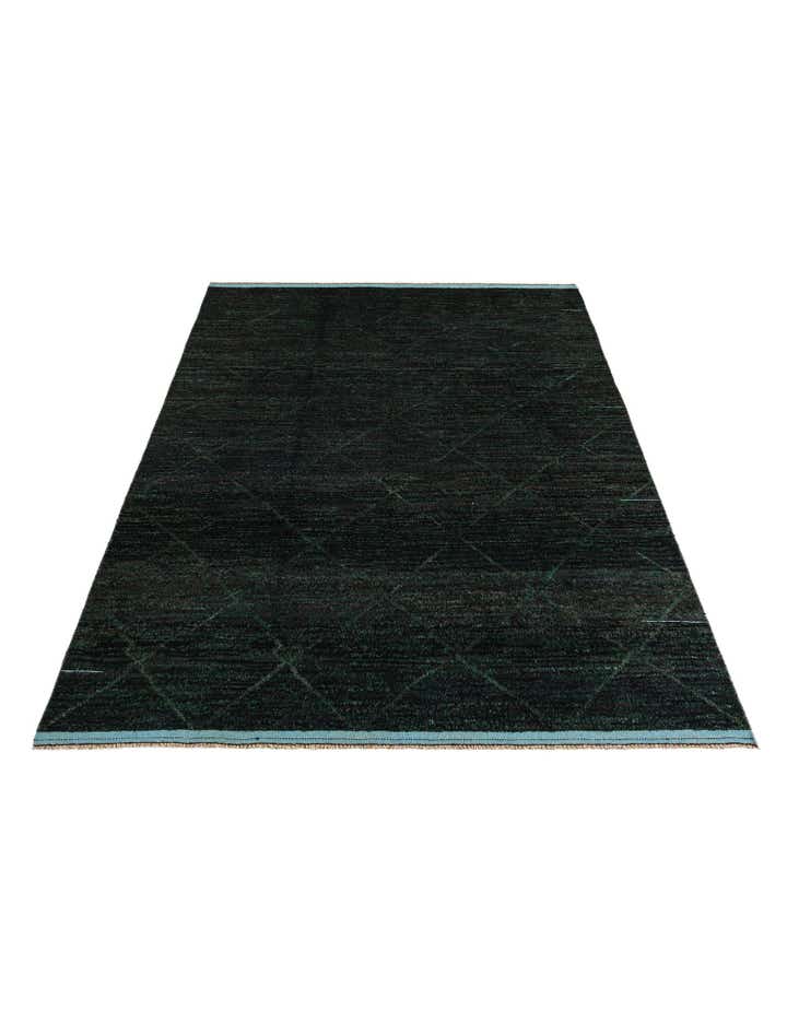 8' x 10' 8 Hand Knotted Moroccan Wool Rug