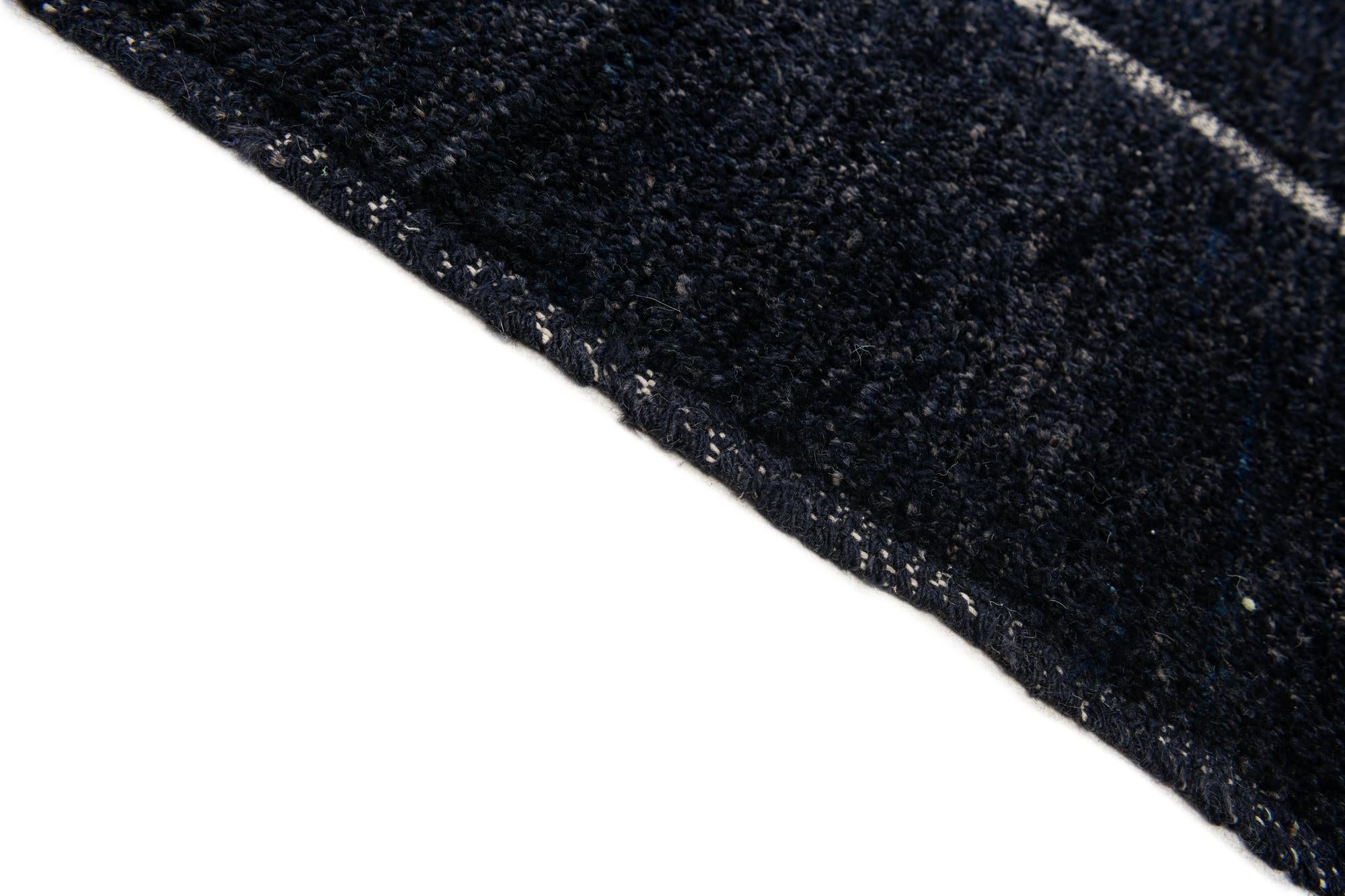 10' 7 x 13' 10 Hand Knotted Moroccan Wool Rug