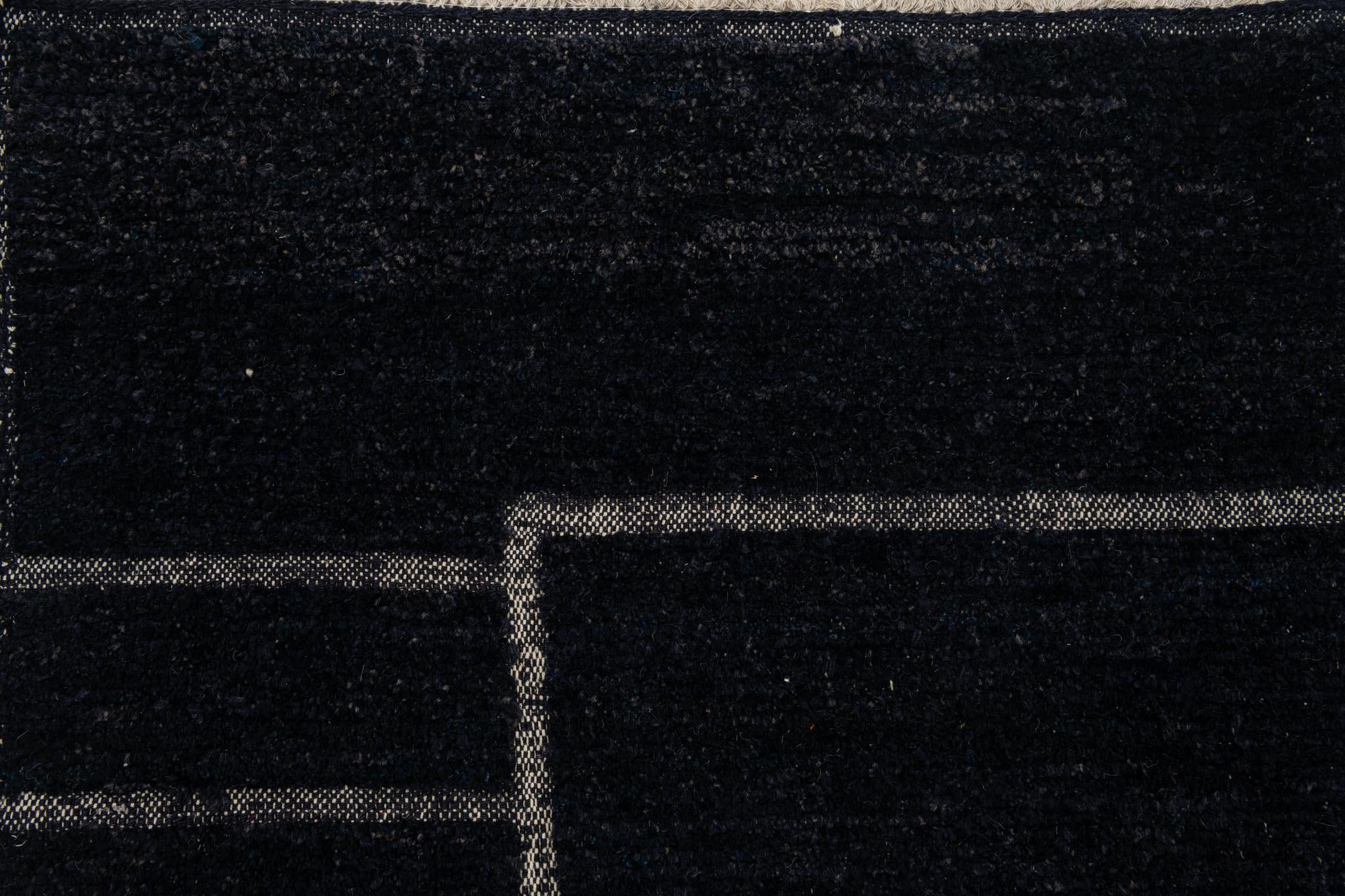 12' 8 x 14' 8 Hand Knotted Moroccan Wool Rug