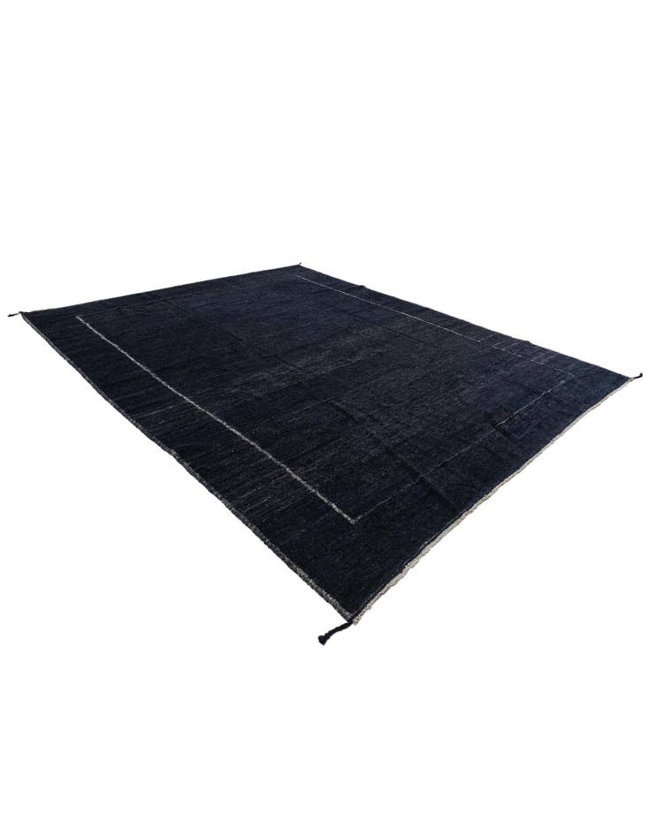 Detail image of 10' 10 x 13' 5  Hand Knotted Moroccan Wool Rug