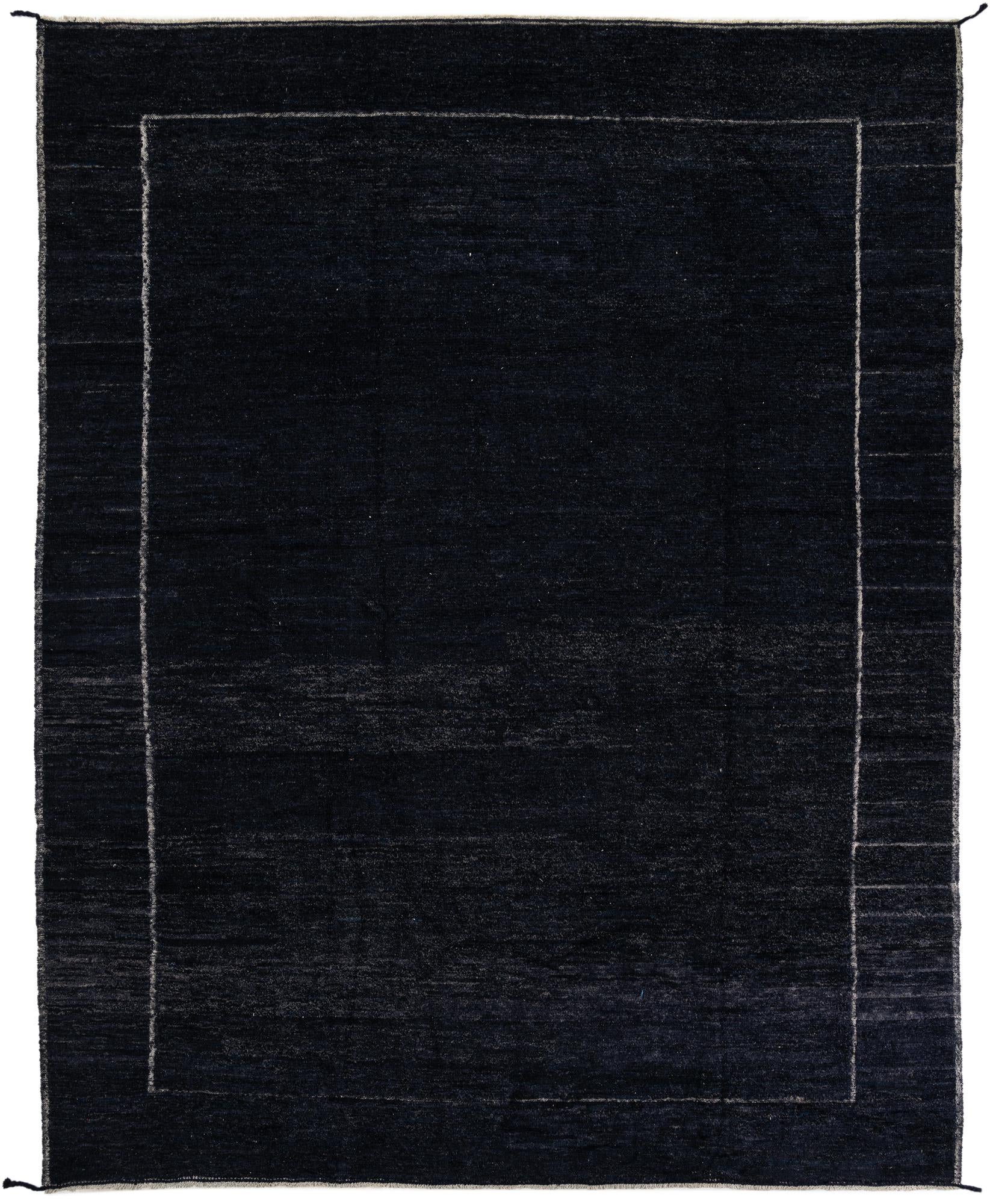 10' 10 x 13' 5 Hand Knotted Moroccan Wool Rug