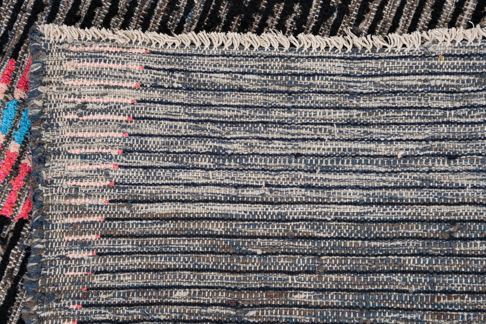 5' 3 x 8' 3 Hand Knotted Moroccan Wool Rug