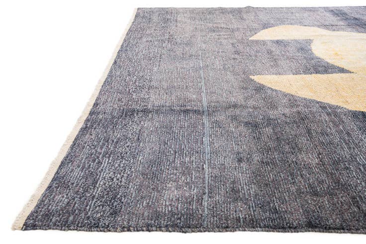 Detail image of 9' 5 x 11' 8 Hand Knotted Moroccan Wool Rug