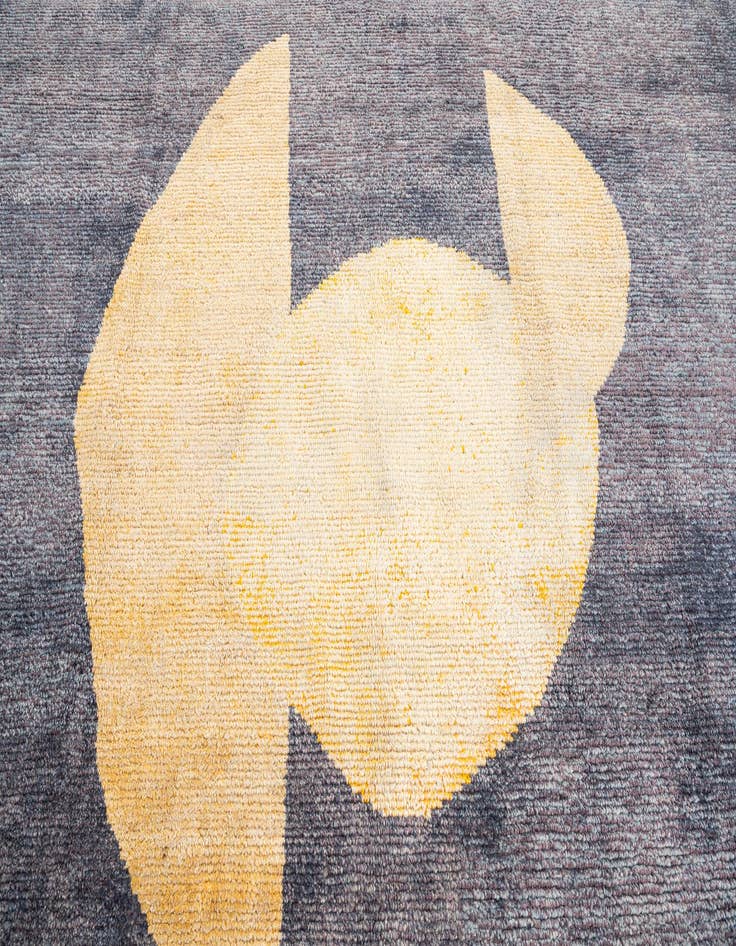 Detail image of 9' 5 x 11' 8  Hand Knotted Moroccan Wool Rug