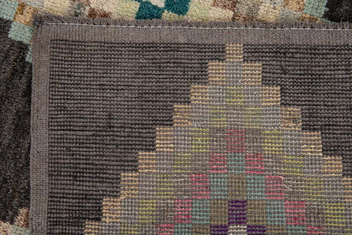 8' 7 x 12' 3 Hand Knotted Moroccan Wool Rug