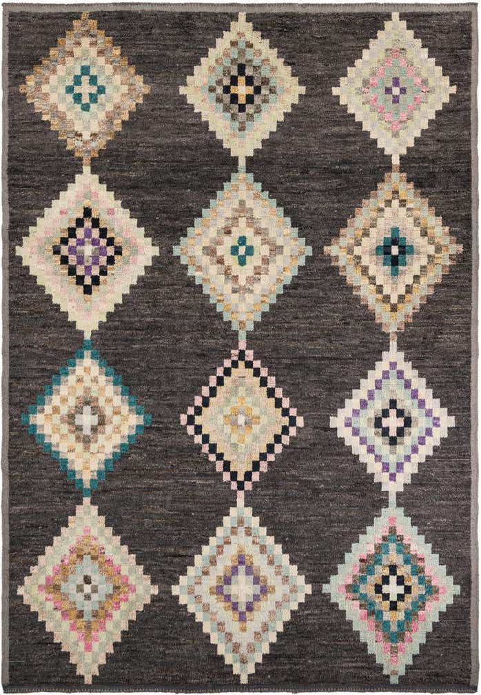 8' 7 x 12' 3 Hand Knotted Moroccan Wool Rug