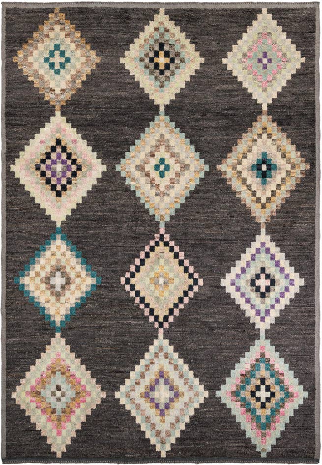 Detail image of 8' 7 x 12' 3 Hand Knotted Moroccan Wool Rug