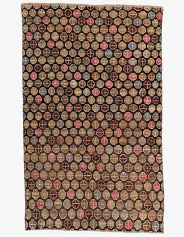 5' x 8' 2 Hand Knotted Moroccan Wool Rug