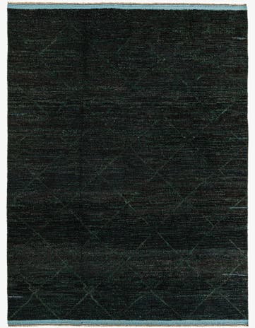 8' x 10' 8 Hand Knotted Moroccan Wool Rug