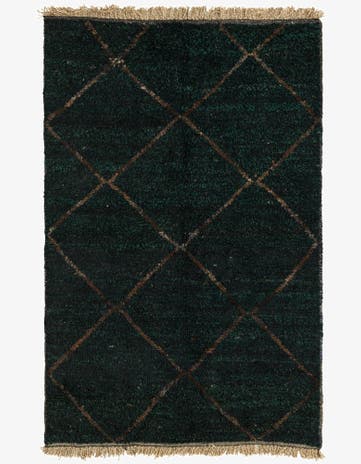 4' 4 x 6' 7 Hand Knotted Moroccan Wool Rug