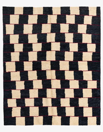 5' 2 x 6' 3 Hand Knotted Moroccan Wool Rug