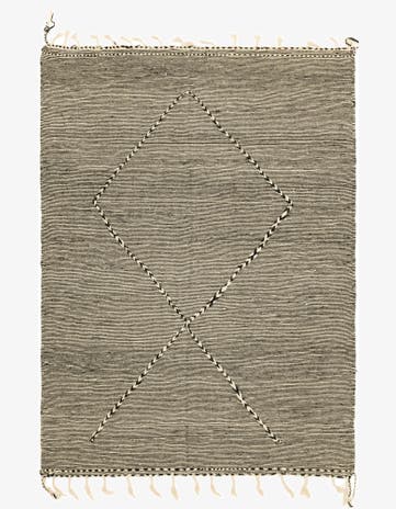 7' 6 x 10' 1 Hand Knotted Moroccan Wool Rug