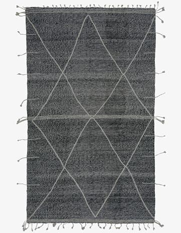 7' 2 x 11' 10 Hand Knotted Moroccan Wool Rug