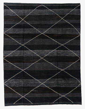 8' 2 x 10' 10 Hand Knotted Moroccan Wool Rug