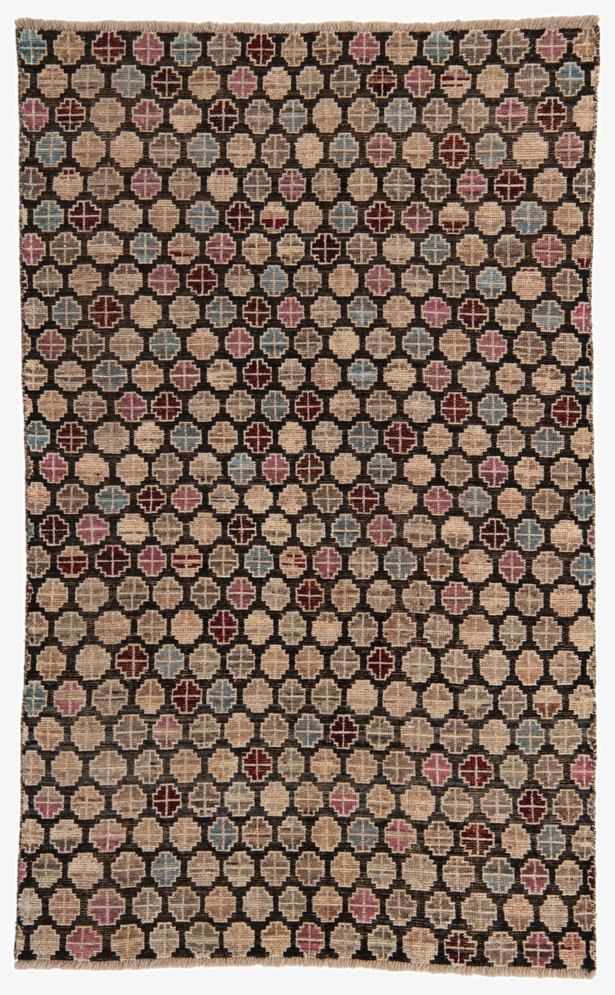 Primary image 5' x 8'  Hand Knotted Moroccan Wool Rug