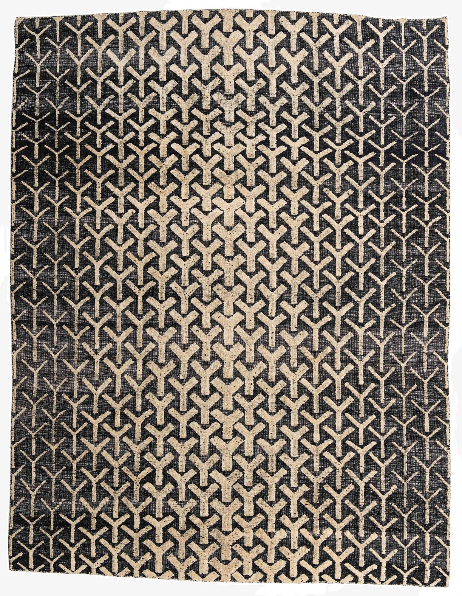 9' 1 x 11' 10  Hand Knotted Moroccan Wool Rug