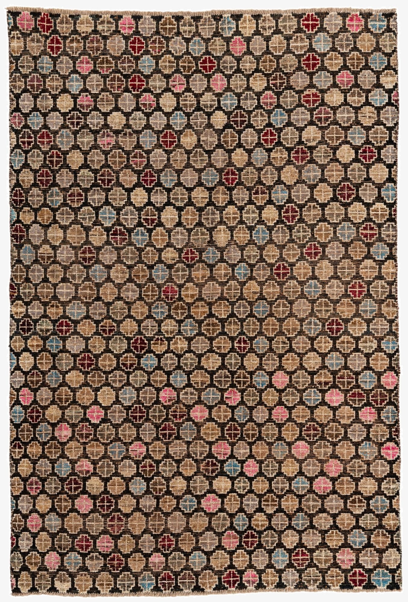 5' 10 x 8' 9  Hand Knotted Moroccan Wool Rug