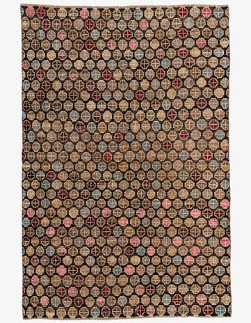 5' 10 x 8' 9 Hand Knotted Moroccan Wool Rug