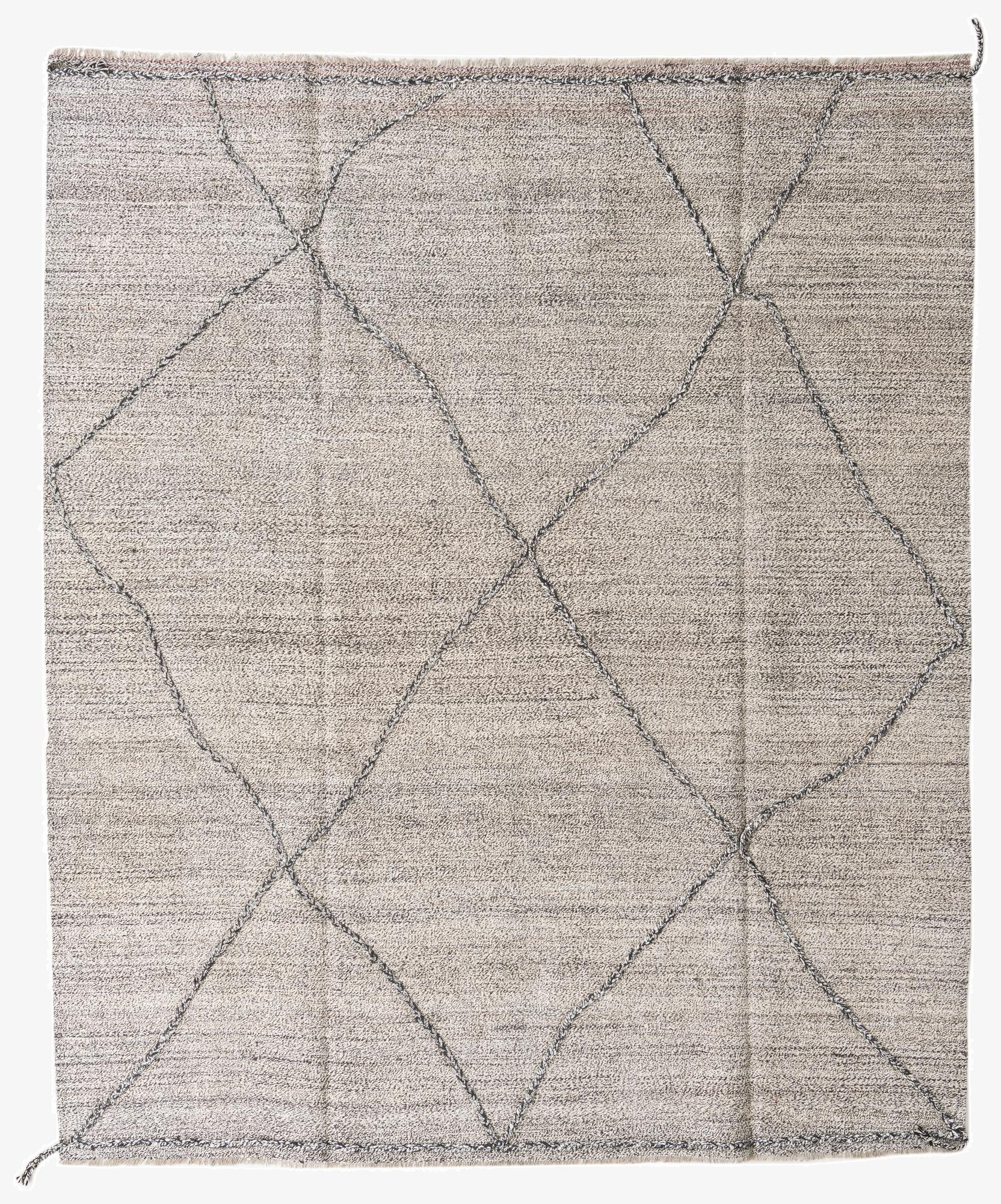 8' 2 x 9' 8  Hand Knotted Moroccan Wool Rug