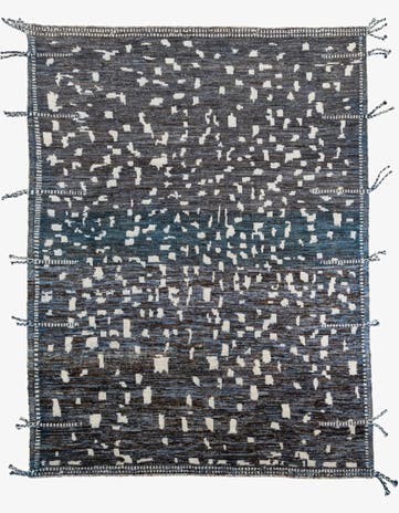 9' 3 x 12' 1 Hand Knotted Moroccan Wool Rug