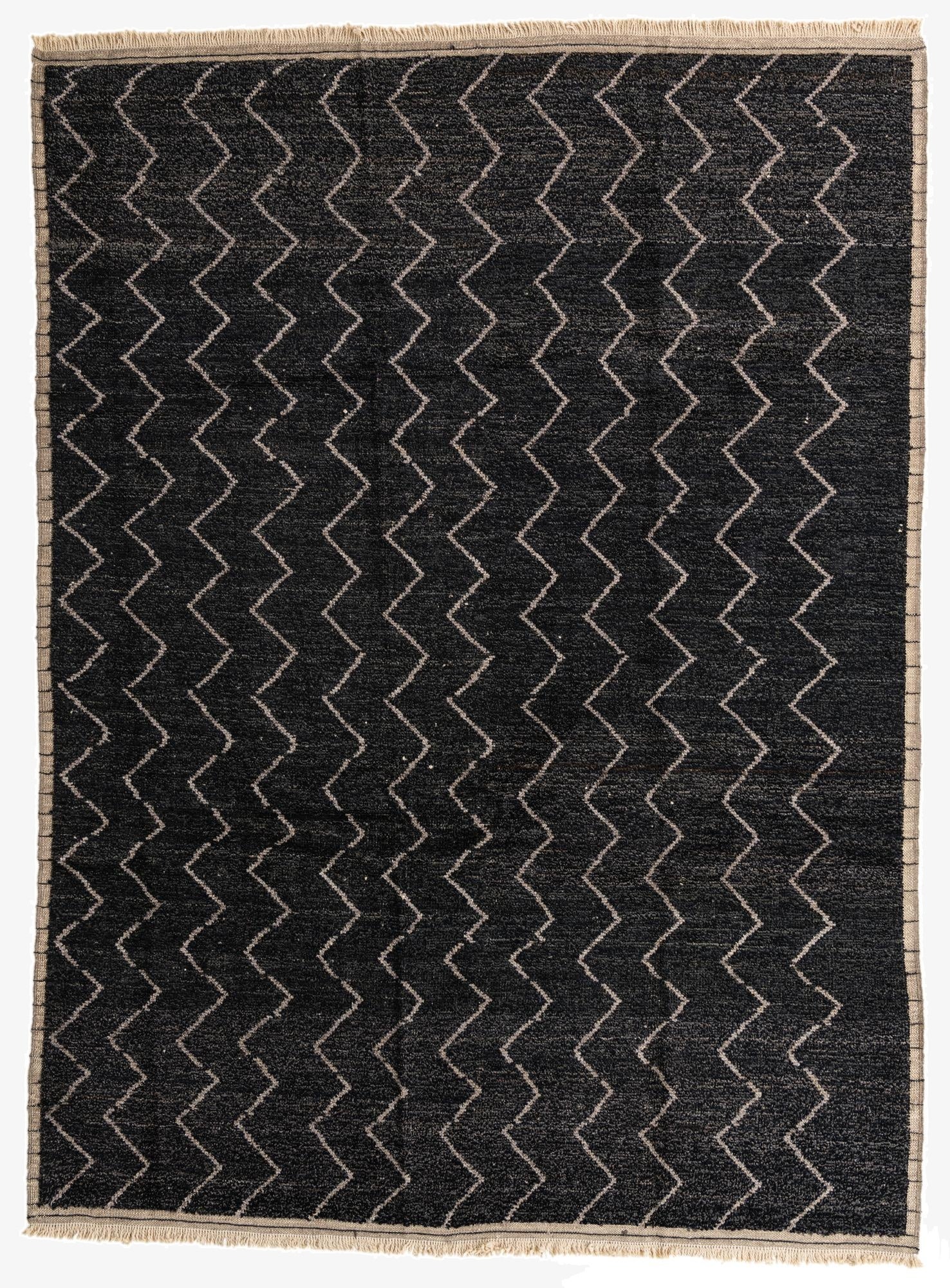 9' 2 x 12' 5  Hand Knotted Moroccan Wool Rug