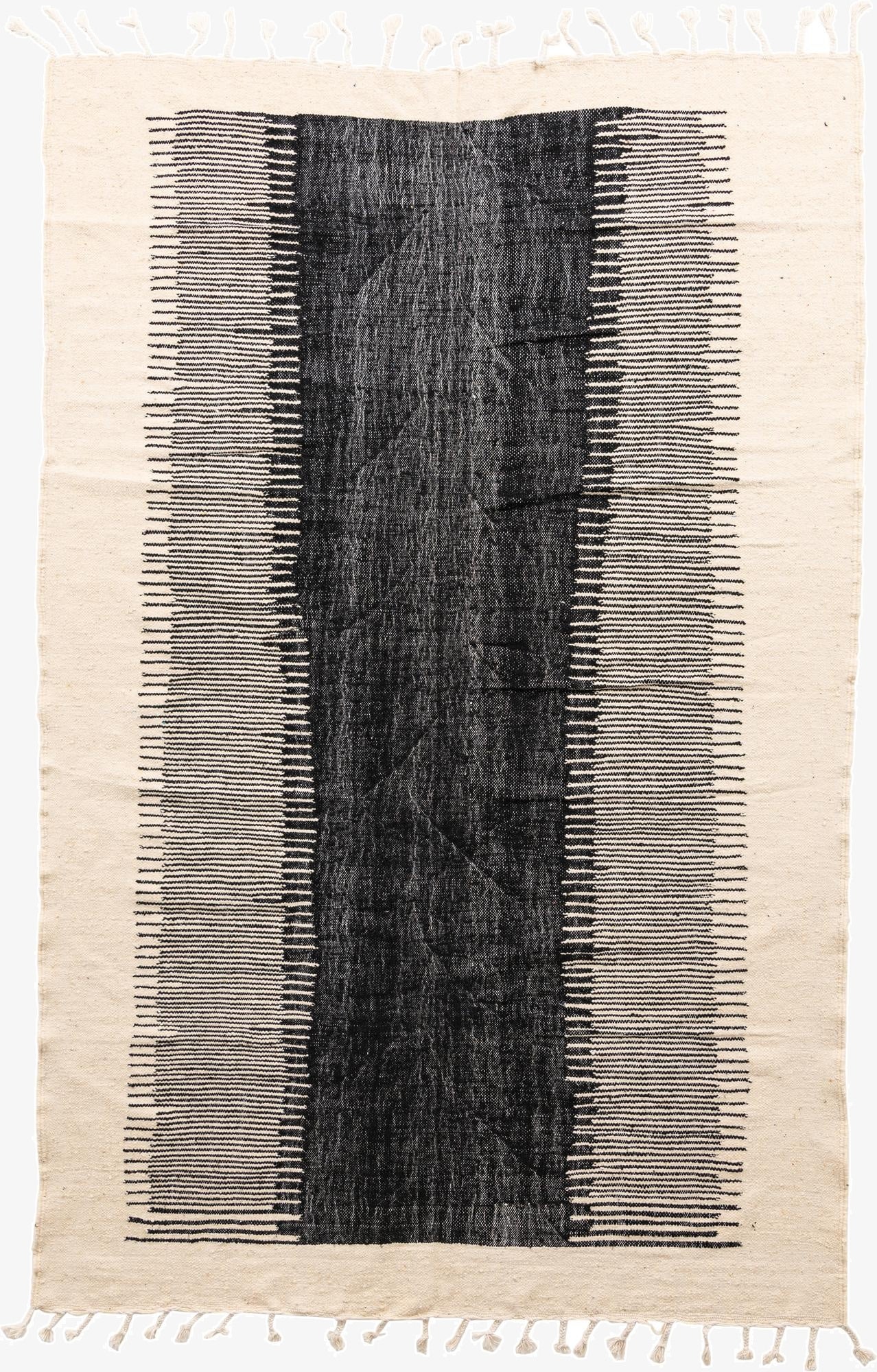 6' 9 x 10' 6  Hand Knotted Moroccan Wool Rug