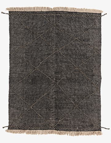 5' 10 x 7' 8 Hand Knotted Moroccan Wool Rug